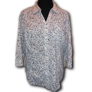 PLUS SIZE: ST. JOHN'S BAY Button-Front Blouse